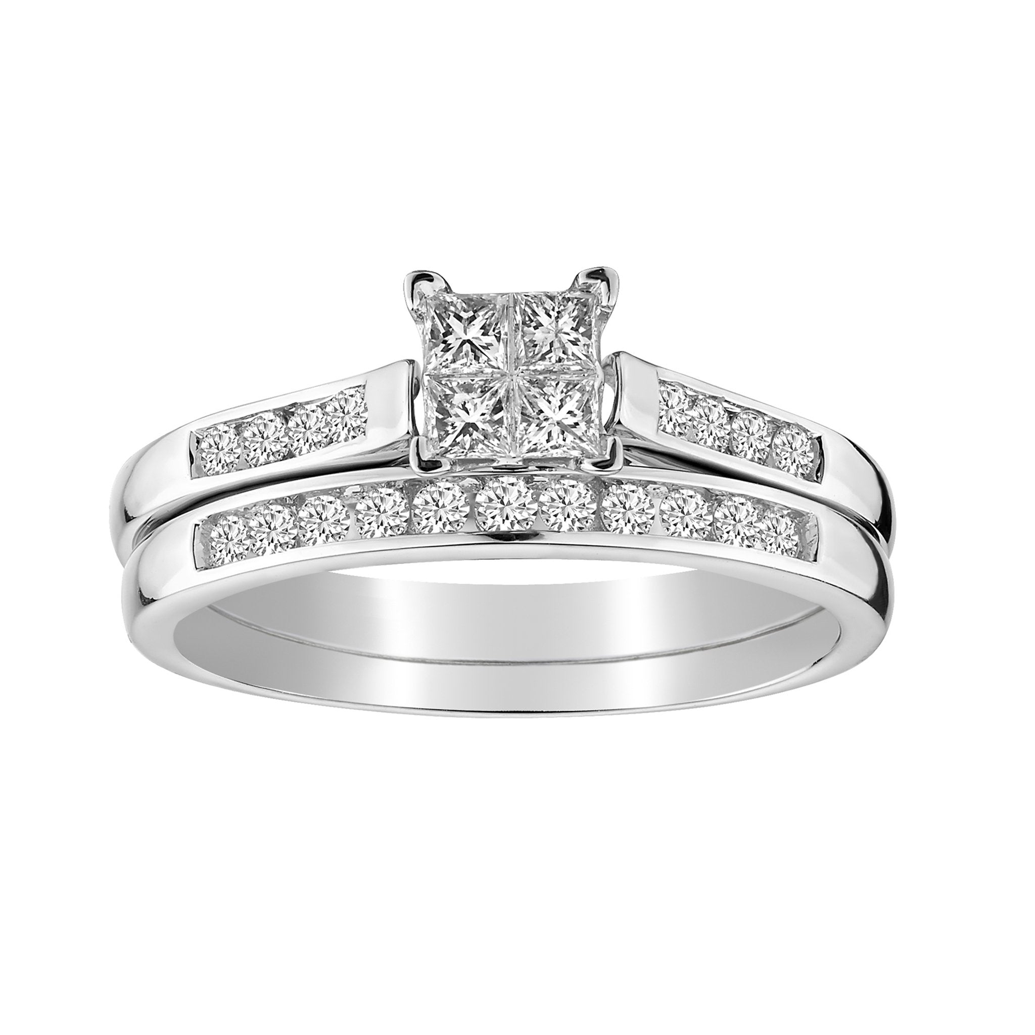 .50 Carat Diamond Ring Set,  10kt White Gold. Griffin Jewellery Designs