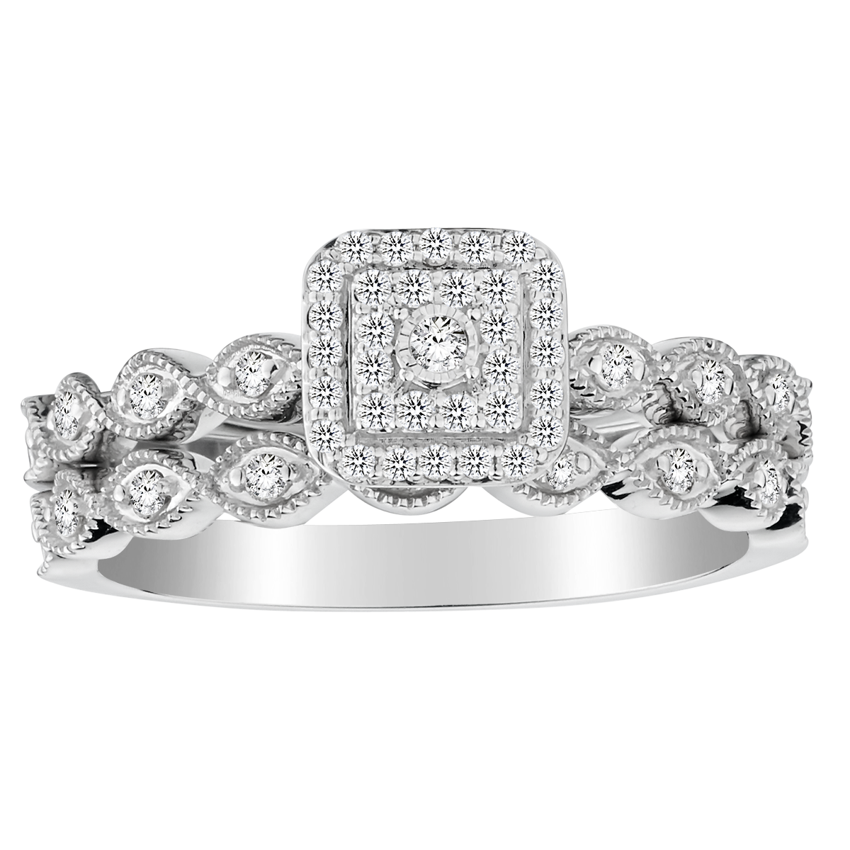 .26 carat of Diamonds Ring Set,  10kt White Gold. Griffin Jewellery Designs