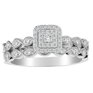 .26 carat of Diamonds Ring Set,  10kt White Gold. Griffin Jewellery Designs
