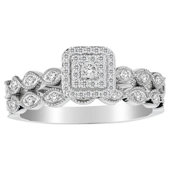 .26 carat of Diamonds Ring Set,  10kt White Gold. Griffin Jewellery Designs